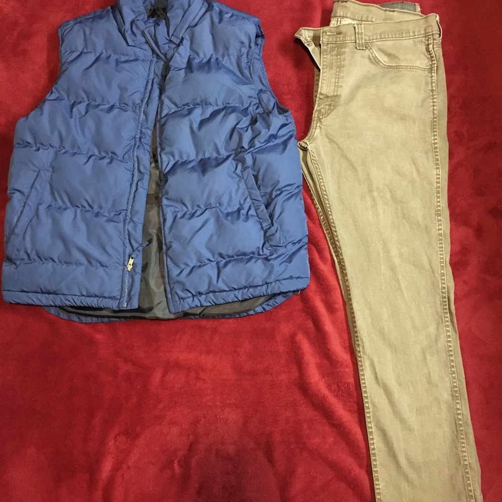 Olive green Levi's